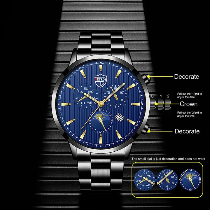 DIJANES STAINLESS STEEL men's watch