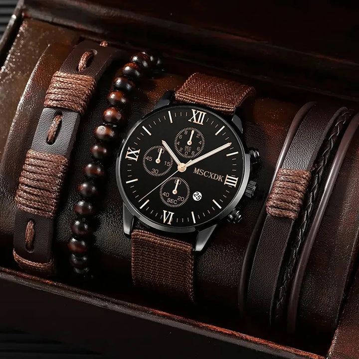 Business men's watch and accessories, casual fashion