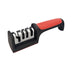 Multifunctional knife and scissor sharpener.